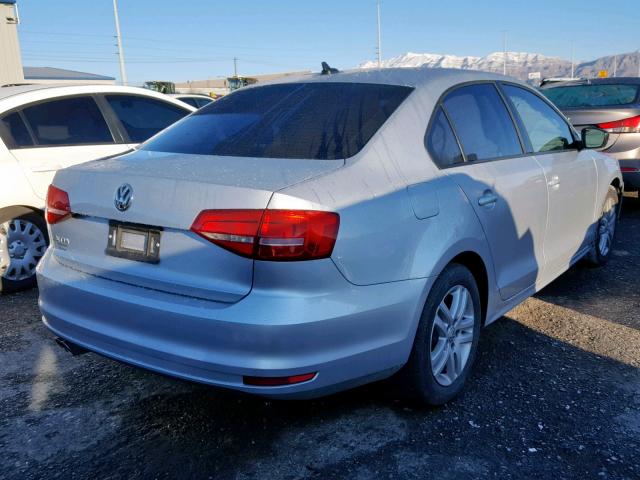 3VW2K7AJ8FM242878 - 2015 VOLKSWAGEN JETTA BASE SILVER photo 4