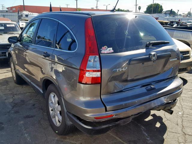 5J6RE3H40BL034288 - 2011 HONDA CR-V SE GRAY photo 3