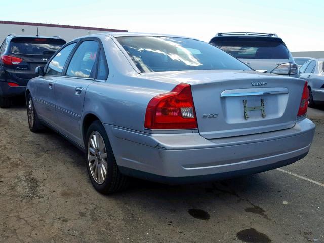 YV1TS592261436855 - 2006 VOLVO S80 2.5T SILVER photo 3