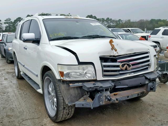 5N3AA08A75N812357 - 2005 INFINITI QX56 WHITE photo 1