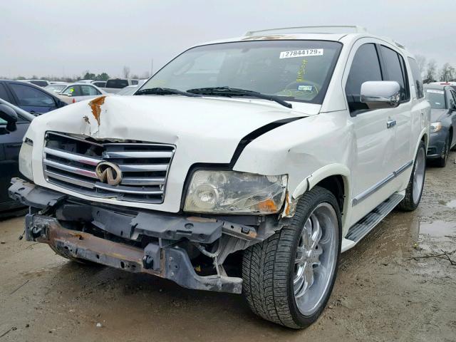 5N3AA08A75N812357 - 2005 INFINITI QX56 WHITE photo 2