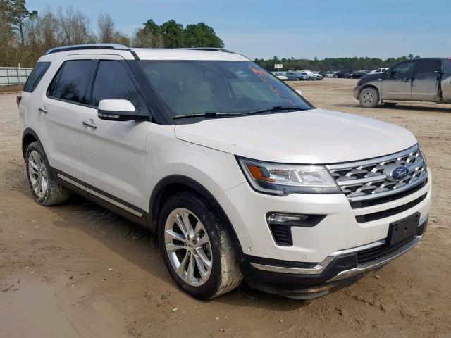 1FM5K7FH9JGB30353 - 2018 FORD EXPLORER L WHITE photo 1