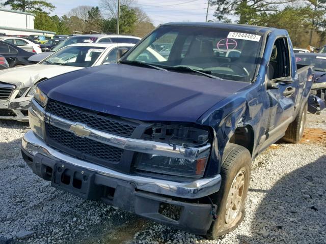 1GCDT196348167238 - 2004 CHEVROLET COLORADO BLUE photo 2