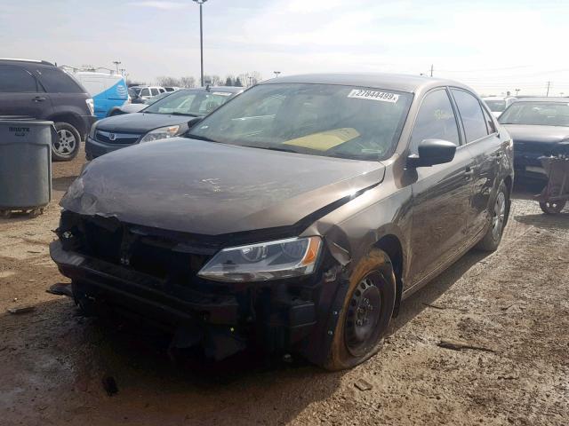 3VW2K7AJ6DM402320 - 2013 VOLKSWAGEN JETTA BASE 棕色 照片 2