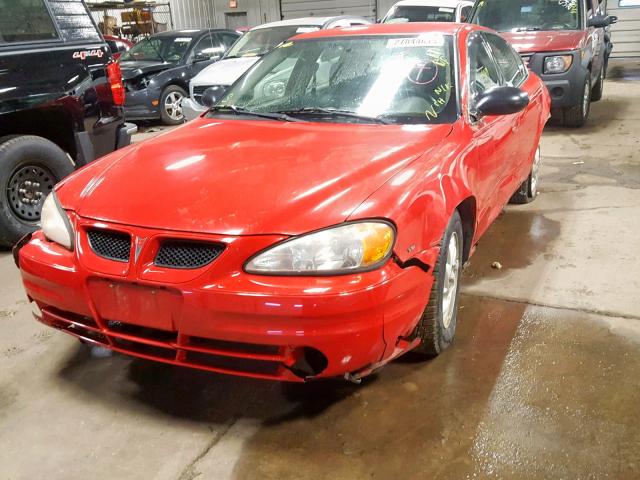 1G2NF52E34M534705 - 2004 PONTIAC GRAND AM S RED photo 2