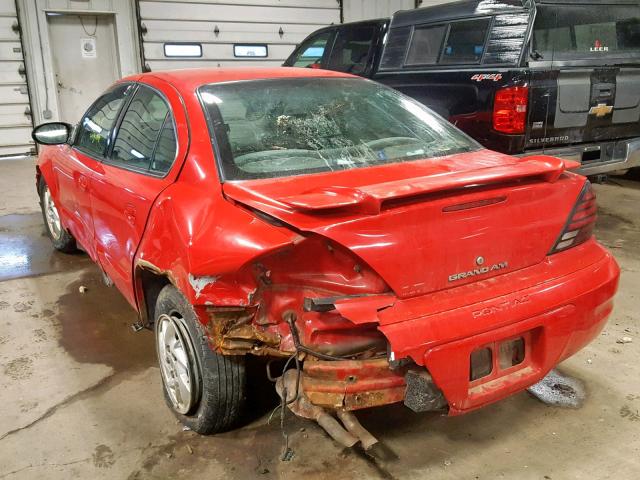1G2NF52E34M534705 - 2004 PONTIAC GRAND AM S RED photo 3