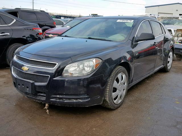 1G1ZA5E00CF368702 - 2012 CHEVROLET MALIBU LS BLACK photo 2
