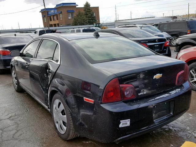 1G1ZA5E00CF368702 - 2012 CHEVROLET MALIBU LS BLACK photo 3
