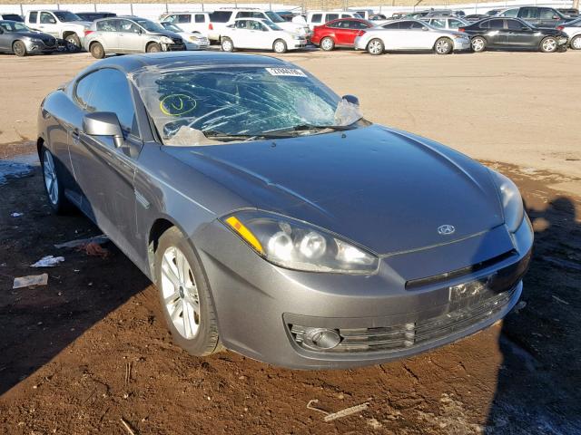 KMHHM66D77U247986 - 2007 HYUNDAI TIBURON GS GRAY photo 1