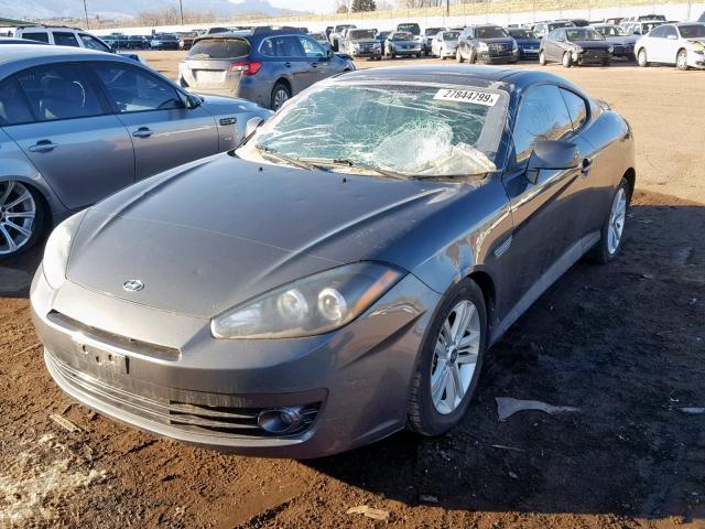 KMHHM66D77U247986 - 2007 HYUNDAI TIBURON GS GRAY photo 2