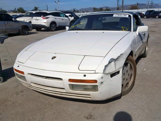 WP0CB2948LN481230 - 1990 PORSCHE 944 S WHITE photo 2