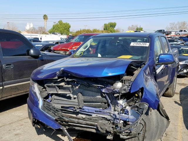 1GCGSCE35G1255423 - 2016 CHEVROLET COLORADO L BLUE photo 2