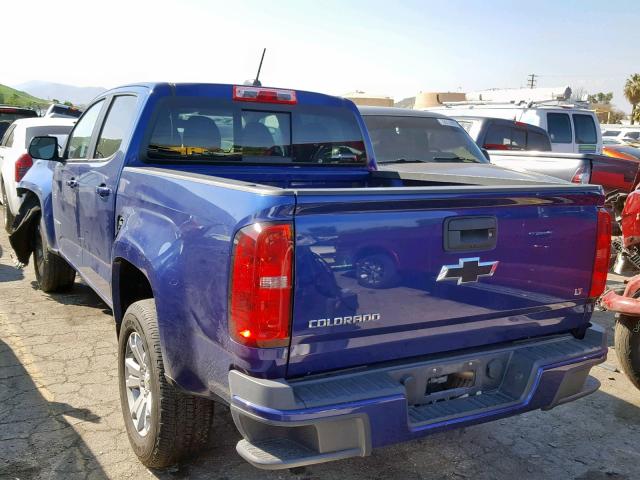 1GCGSCE35G1255423 - 2016 CHEVROLET COLORADO L BLUE photo 3