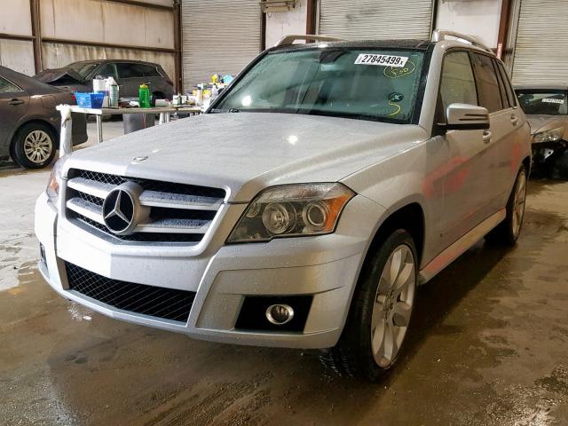 WDCGG8HB2AF269155 - 2010 MERCEDES-BENZ GLK 350 4M SILVER photo 2