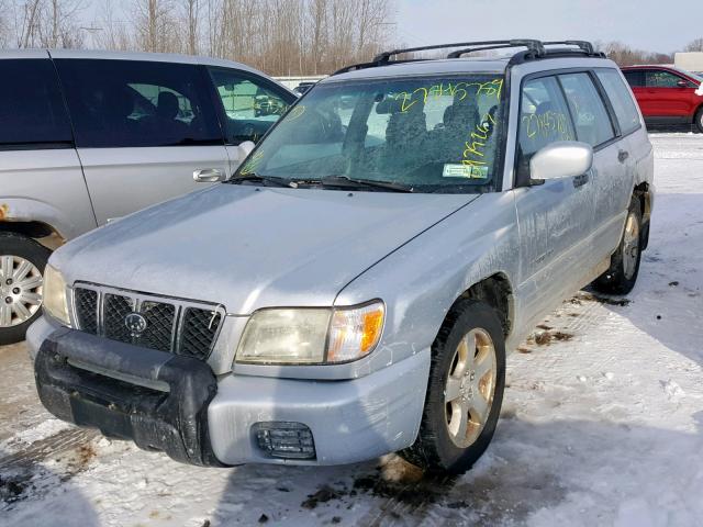 JF1SF65632H734293 - 2002 SUBARU FORESTER S GRAY photo 2