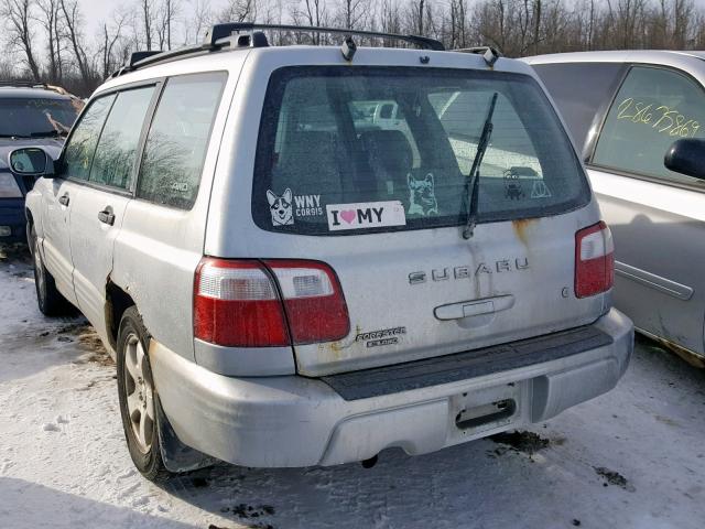 JF1SF65632H734293 - 2002 SUBARU FORESTER S GRAY photo 3