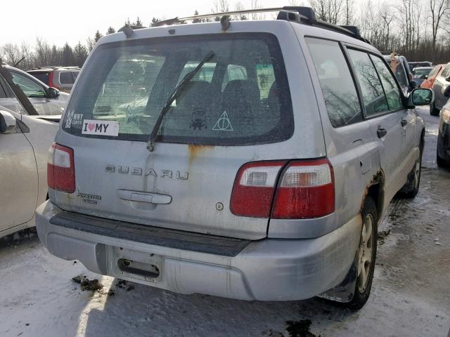 JF1SF65632H734293 - 2002 SUBARU FORESTER S GRAY photo 4