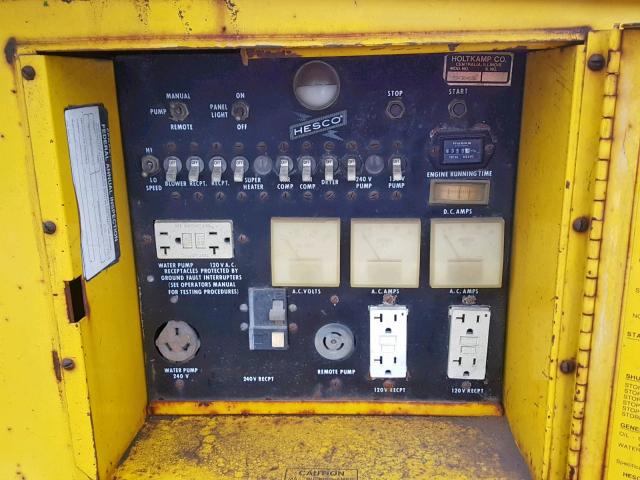 5324066 - 1986 HESC GENERATOR YELLOW photo 8