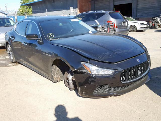 ZAM57XSA1F1141481 - 2015 MASERATI GHIBLI BLACK photo 1