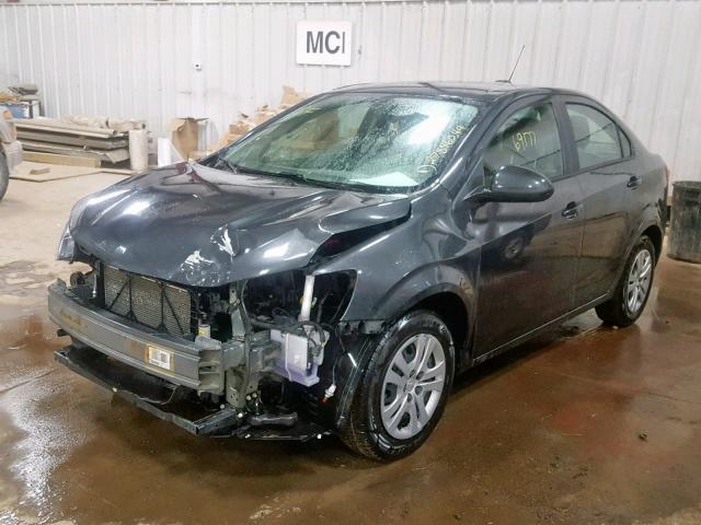 1G1JB5SHXH4149561 - 2017 CHEVROLET SONIC LS GRAY photo 2