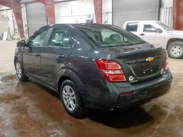 1G1JB5SHXH4149561 - 2017 CHEVROLET SONIC LS GRAY photo 3