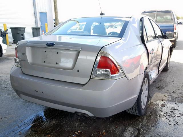 3FAHP06Z87R271957 - 2007 FORD FUSION S SILVER photo 4