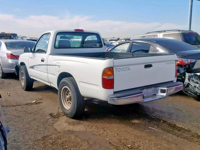 4TANL42N7WZ057938 - 1998 TOYOTA TACOMA WHITE photo 3