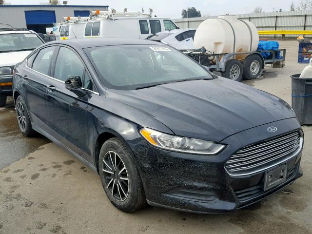 3FA6P0G70ER393388 - 2014 FORD FUSION S BLACK photo 1