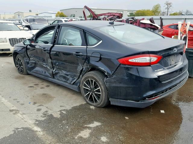 3FA6P0G70ER393388 - 2014 FORD FUSION S BLACK photo 3