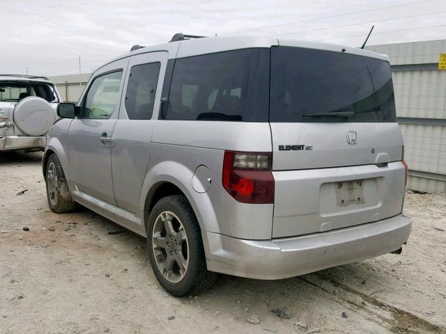 5J6YH18958L010953 - 2008 HONDA ELEMENT SC SILVER photo 3