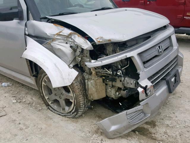 5J6YH18958L010953 - 2008 HONDA ELEMENT SC SILVER photo 9