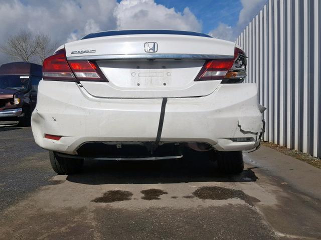 19XFB2F92EE208711 - 2014 HONDA CIVIC EXL WHITE photo 9