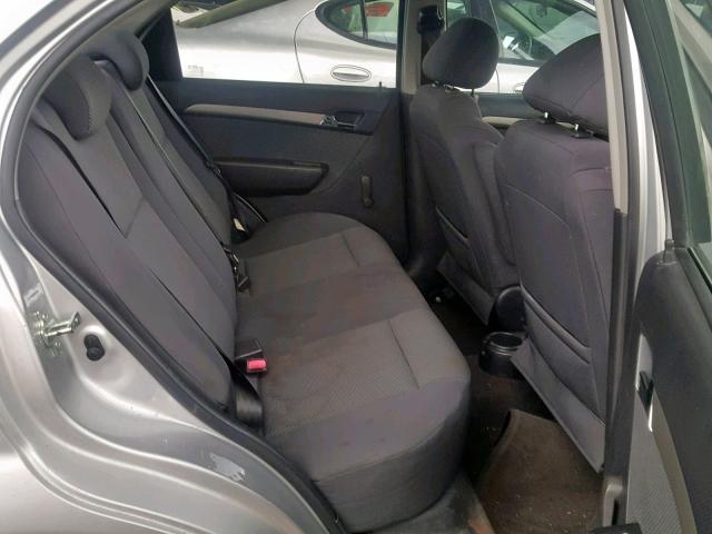 KL1TD56608B013641 - 2008 CHEVROLET AVEO BASE Күміс фото 6