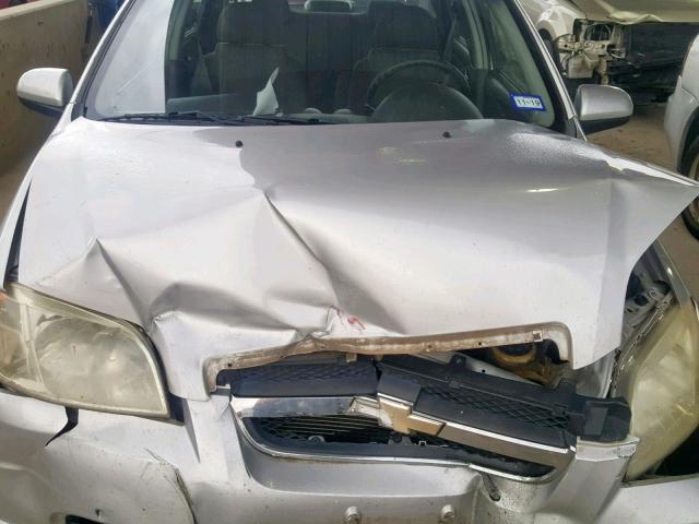 KL1TD56608B013641 - 2008 CHEVROLET AVEO BASE Күміс фото 7