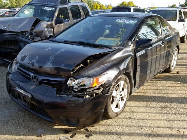 2HGFG12978H575292 - 2008 HONDA CIVIC EXL BLACK photo 2