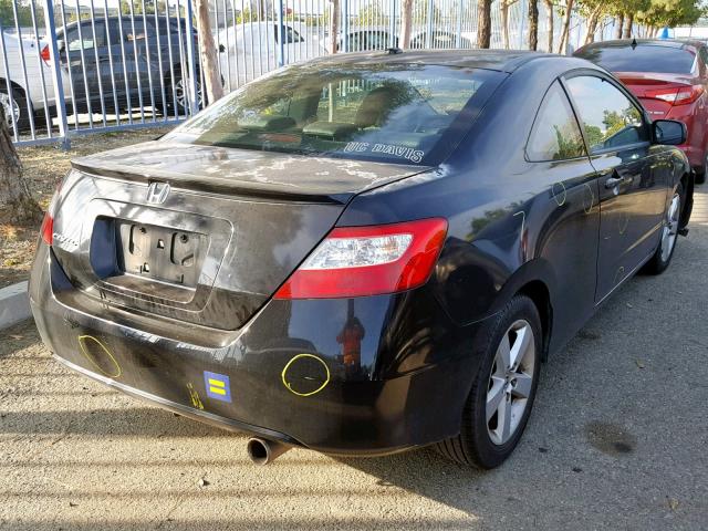 2HGFG12978H575292 - 2008 HONDA CIVIC EXL BLACK photo 4