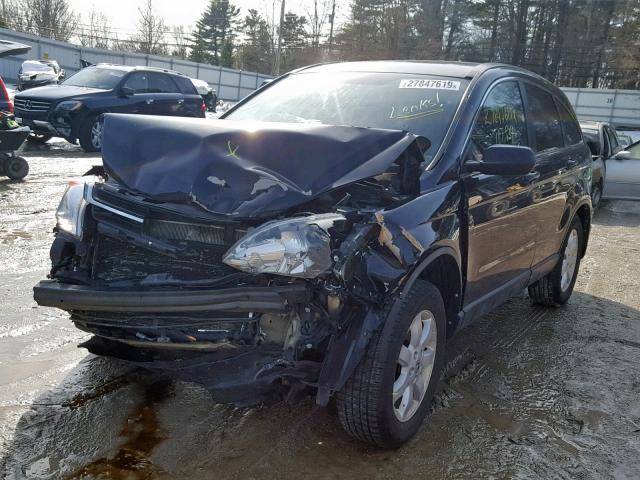 5J6RE4H48BL083406 - 2011 HONDA CR-V SE BLACK photo 2