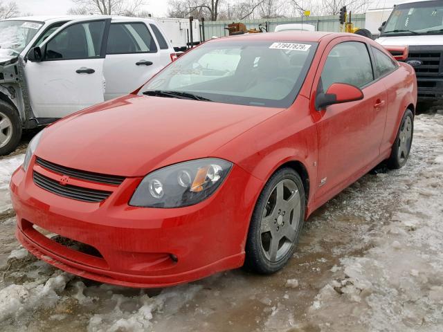 1G1AP14P767753563 - 2006 CHEVROLET COBALT SS RED photo 2