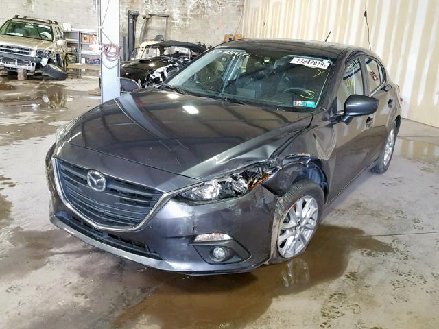 JM1BM1L71G1307760 - 2016 MAZDA 3 TOURING GRAY photo 2