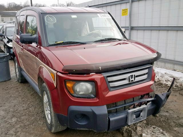 5J6YH28737L012462 - 2007 HONDA ELEMENT EX MAROON photo 1