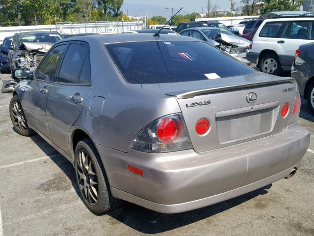 JTHBD192230080251 - 2003 LEXUS IS 300 SILVER photo 3