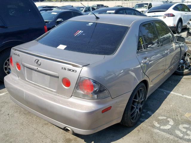 JTHBD192230080251 - 2003 LEXUS IS 300 SILVER photo 4