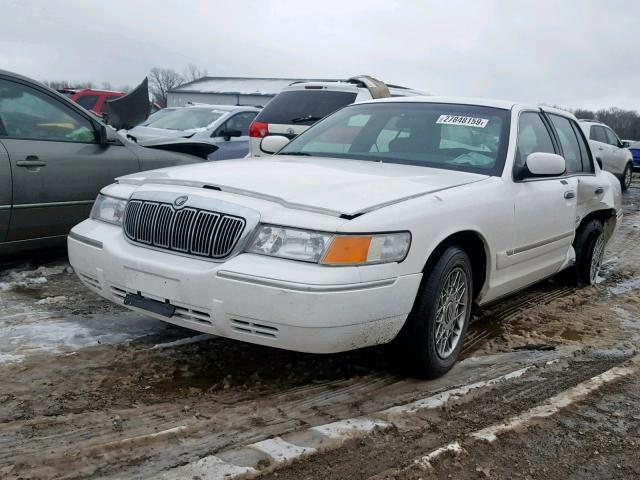 2MEFM74W2YX675365 - 2000 MERCURY GRAND MARQ WHITE photo 2