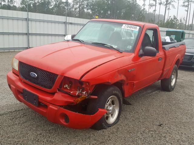 1FTYR11U81TA22229 - 2001 FORD RANGER RED photo 2