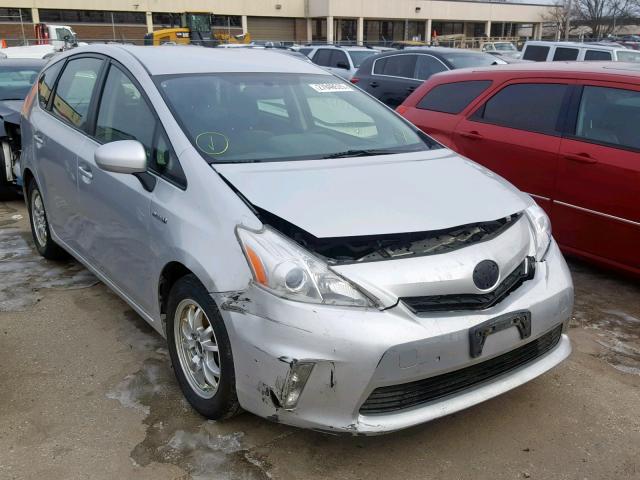 JTDZN3EU8EJ010573 - 2014 TOYOTA PRIUS V GRAY photo 1