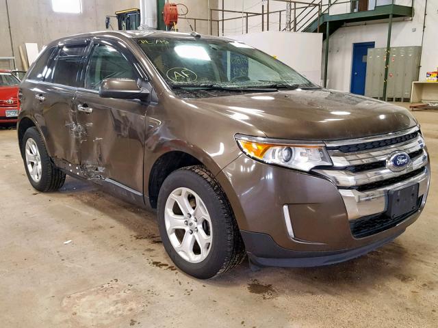 2FMDK3JC8BBB27498 - 2011 FORD EDGE SEL BROWN photo 1