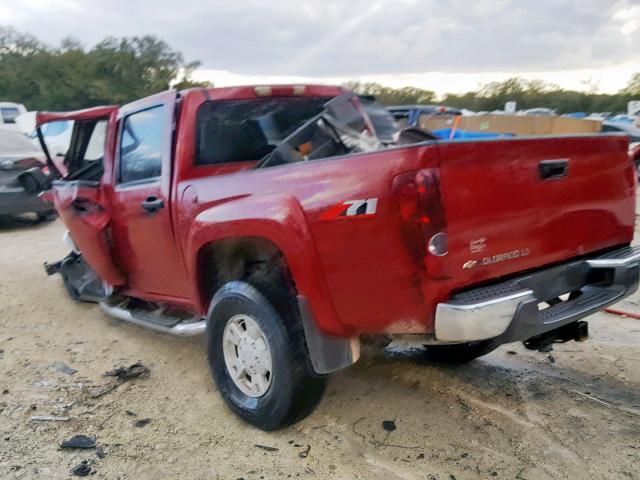 1GCDS136858111700 - 2005 CHEVROLET COLORADO BURGUNDY photo 3