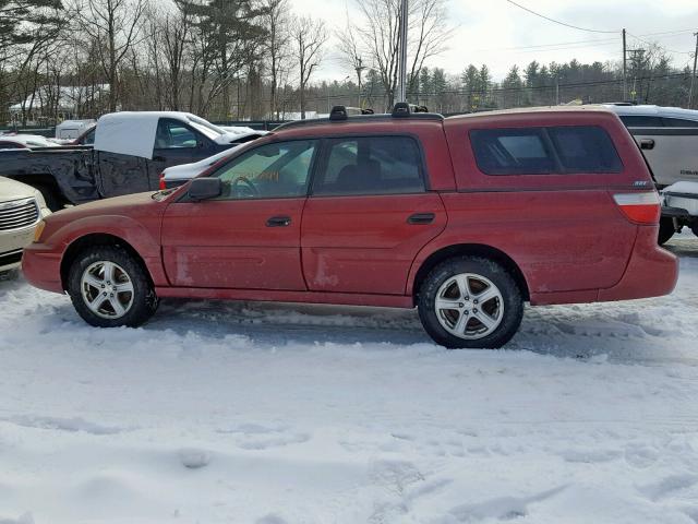 4S4BT62C557101944 - 2005 SUBARU BAJA SPORT RED photo 9