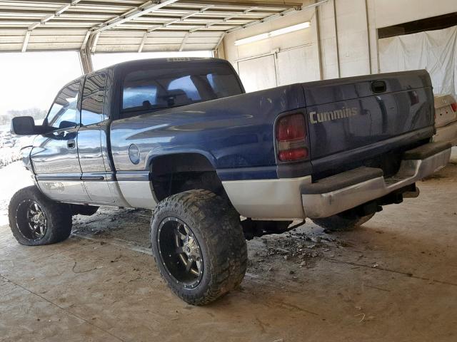 1B7KF23731J609025 - 2001 DODGE RAM 2500 BLUE photo 3