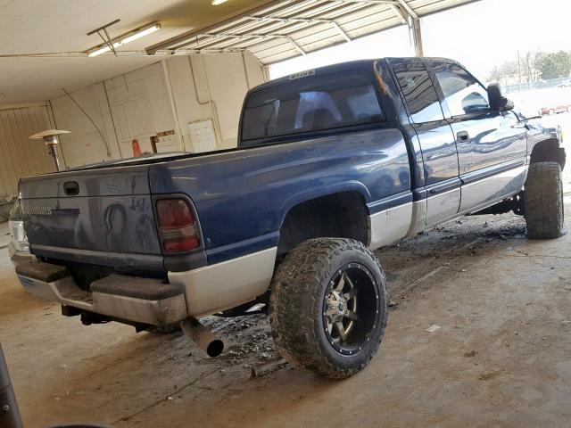 1B7KF23731J609025 - 2001 DODGE RAM 2500 BLUE photo 4